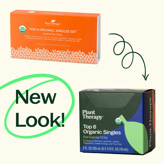 Top 6 Singles Organic Essential Oil Set