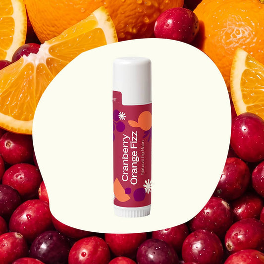 GIANT! Cranberry Orange Fizz Natural Lip Balm