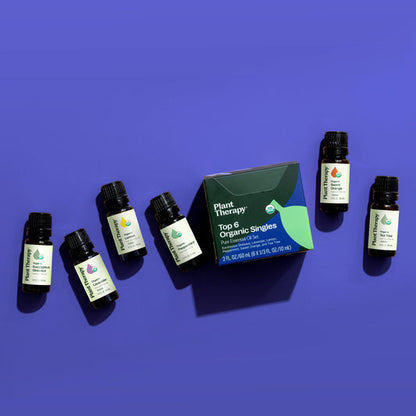 Top 6 Singles Organic Essential Oil Set