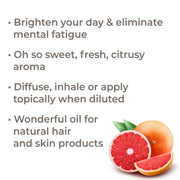 Organic Grapefruit Pink Essential Oil