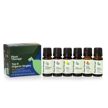 Top 6 Singles Organic Essential Oil Set